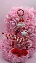 Red Bow Hello Kitty Beaded Phone Charm