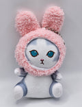 Mofusand Bunny Hood Plush Keychain