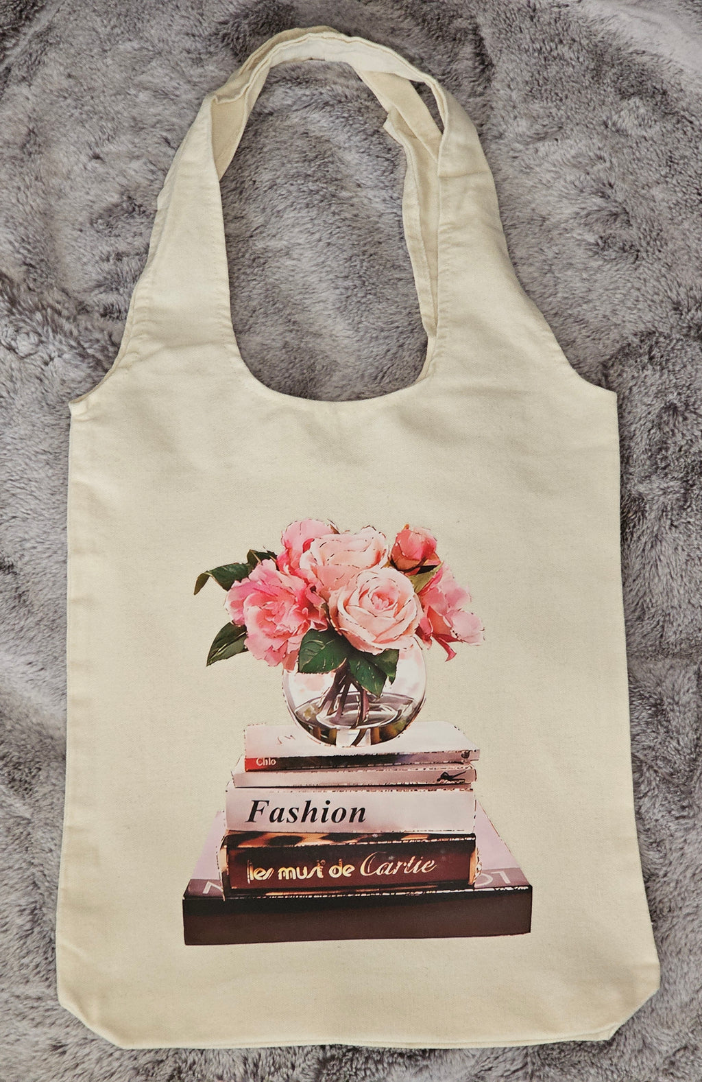 Parisian Bloom Canvas Tote Bag