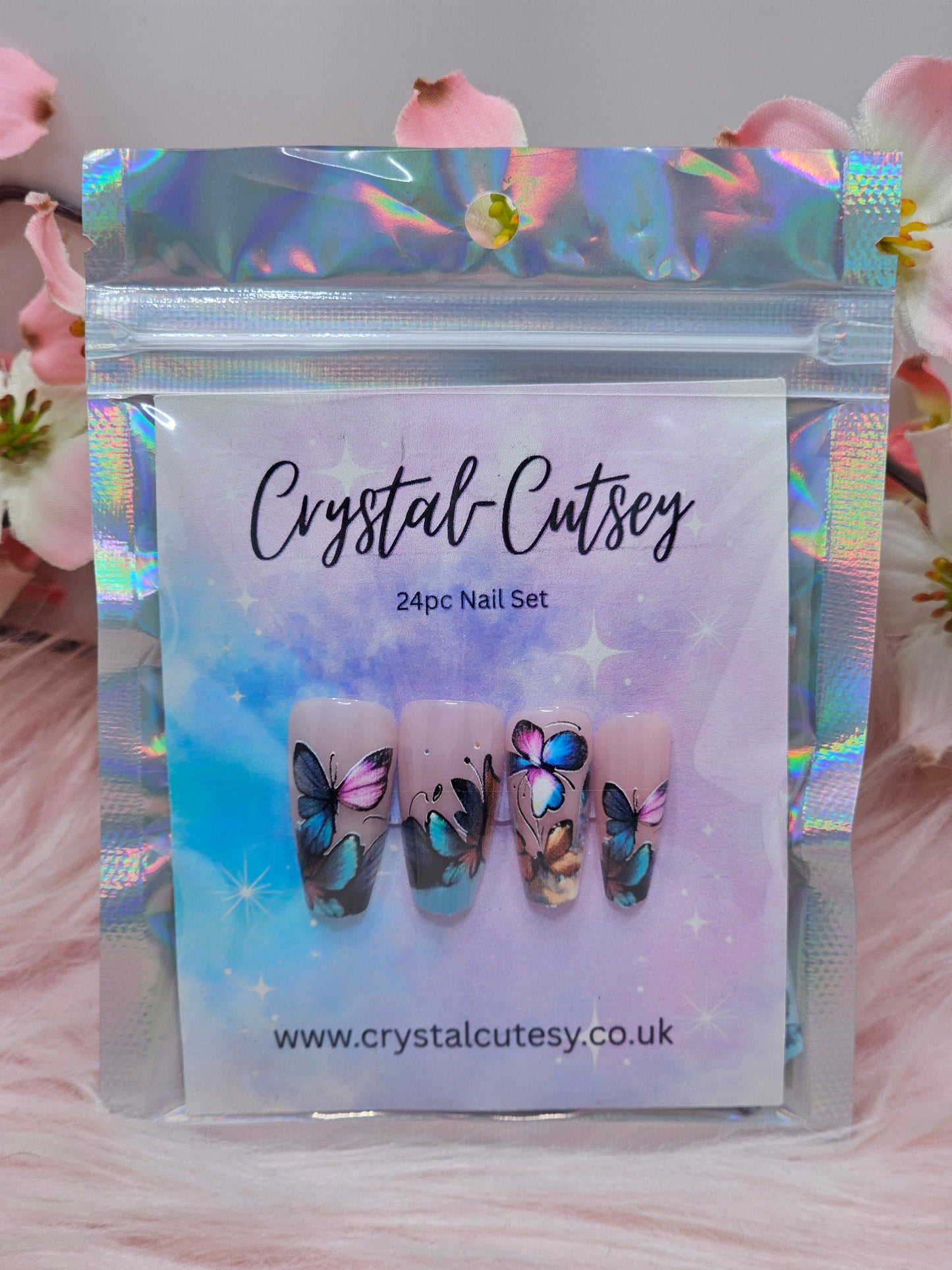 Summer Butterfly Press On Nails