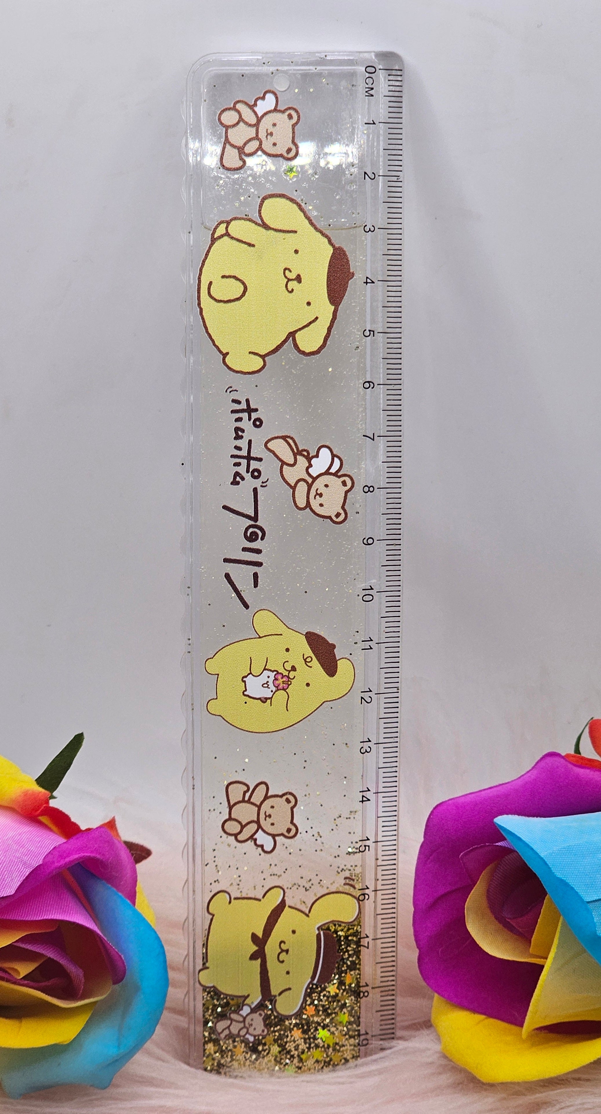 Quicksand Shaker Ruler - My Melody/ Pompompurin