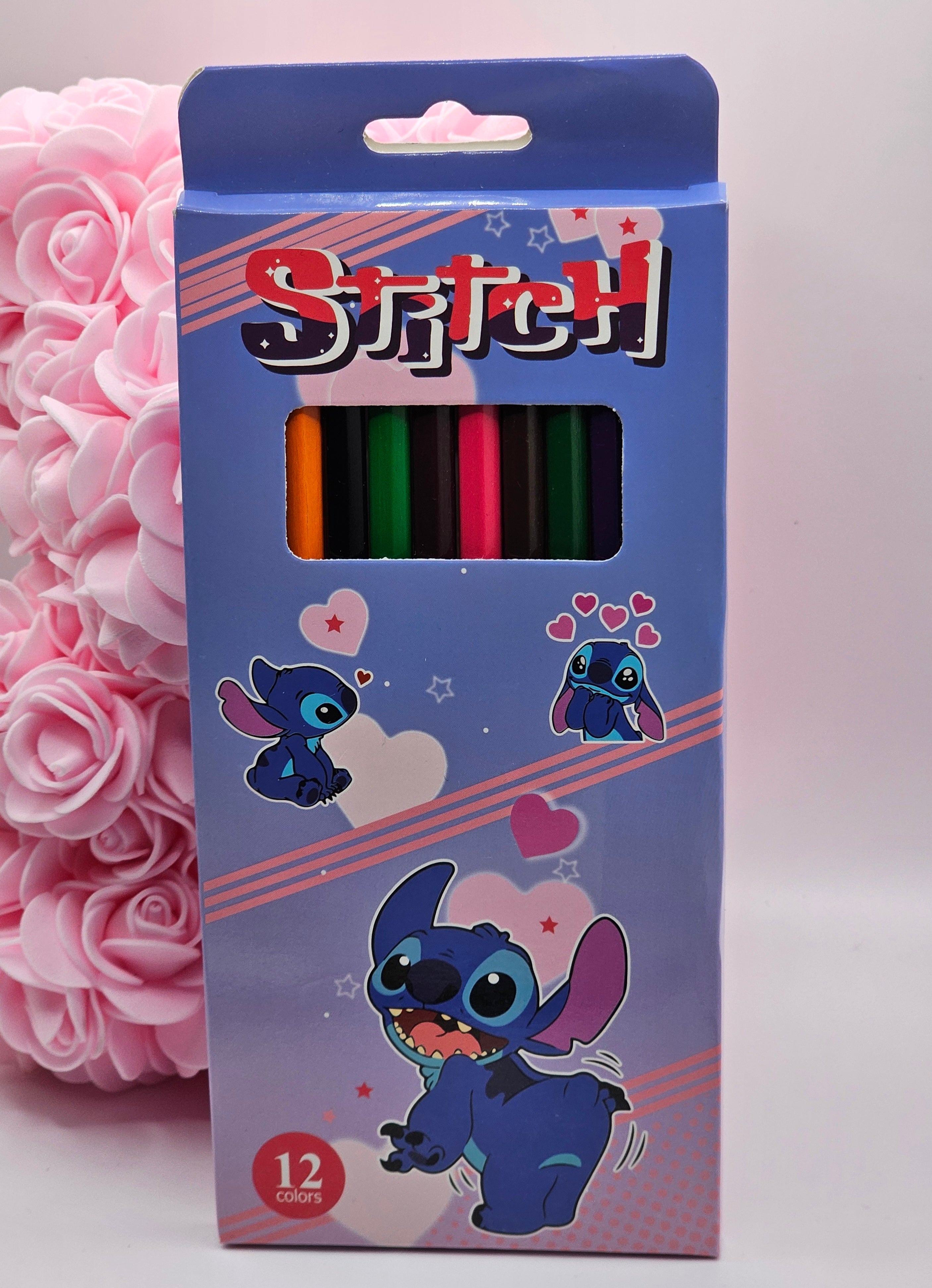Stitch 12pc Colouring Pencil Set