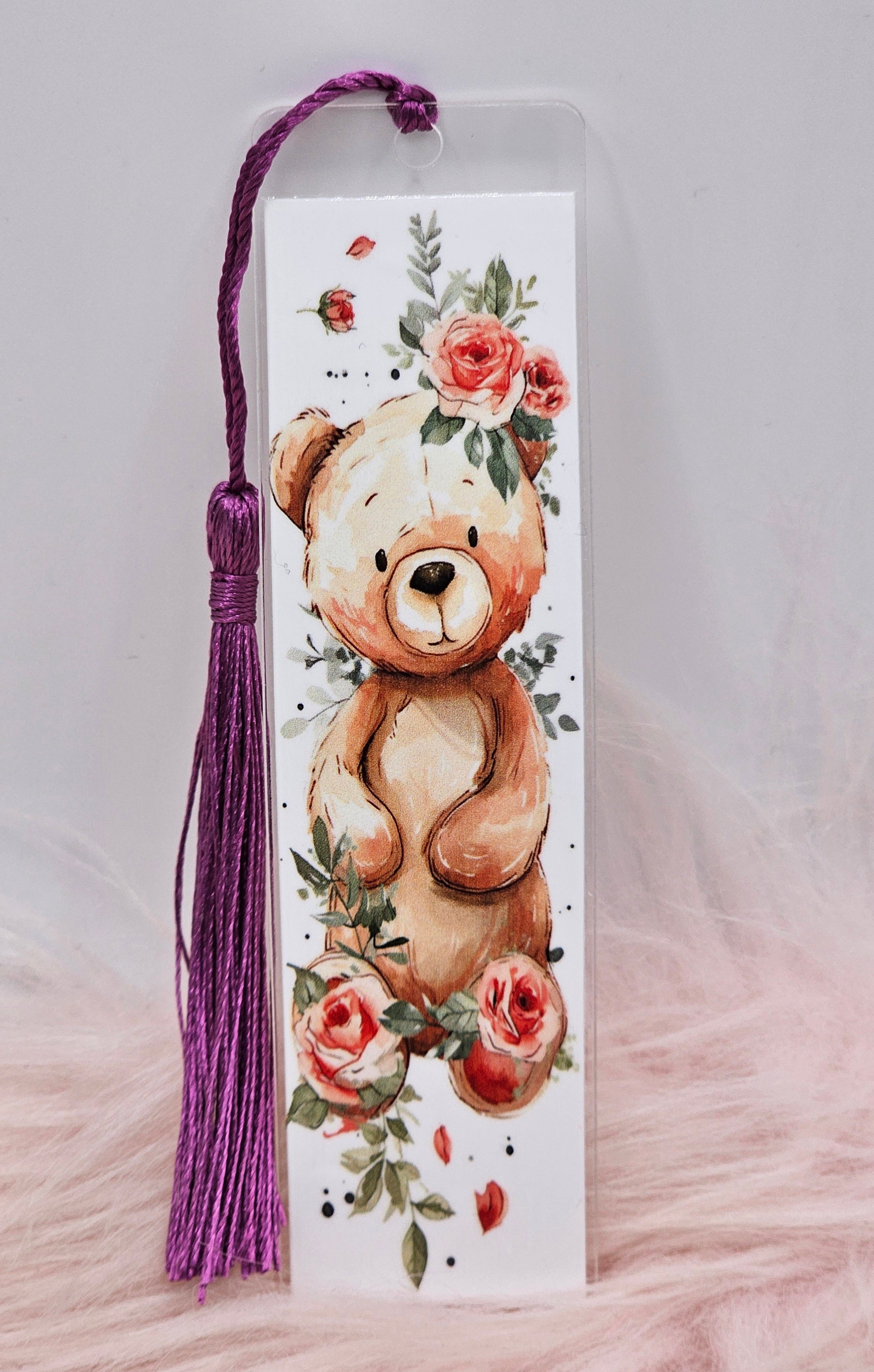 Rose Bear Bookmark
