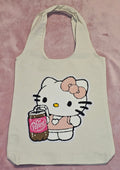 Soda Kitty Canvas Tote