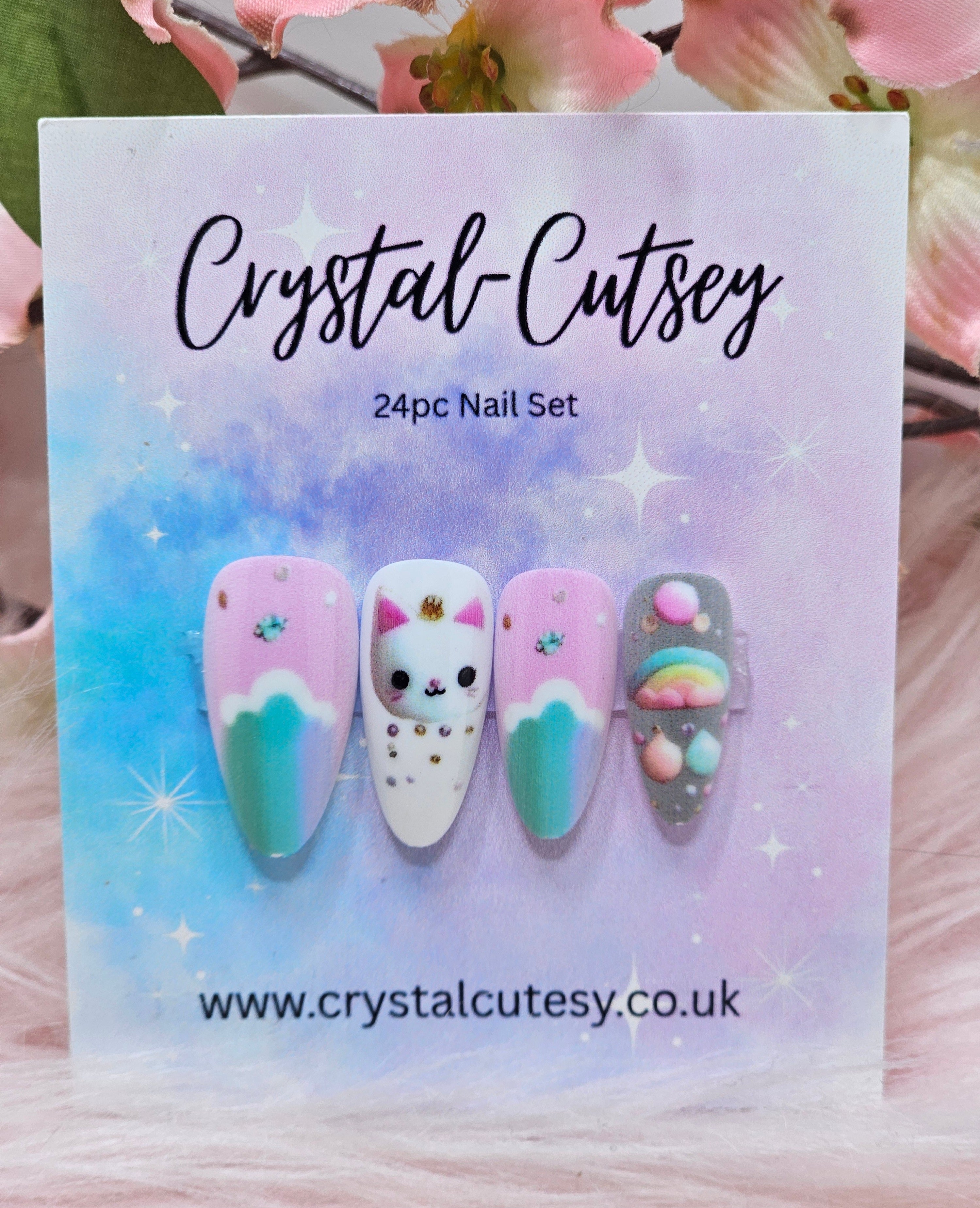 Playful Kitty Press On Nails