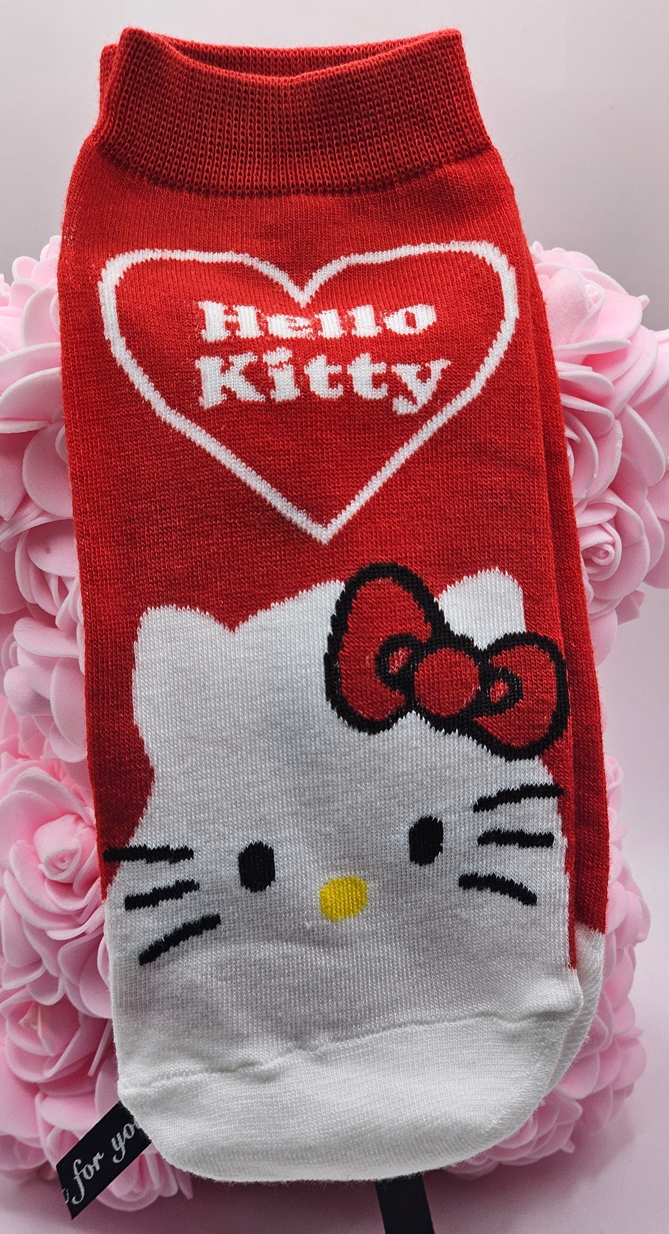 Hello Kitty Heart Ankle Socks