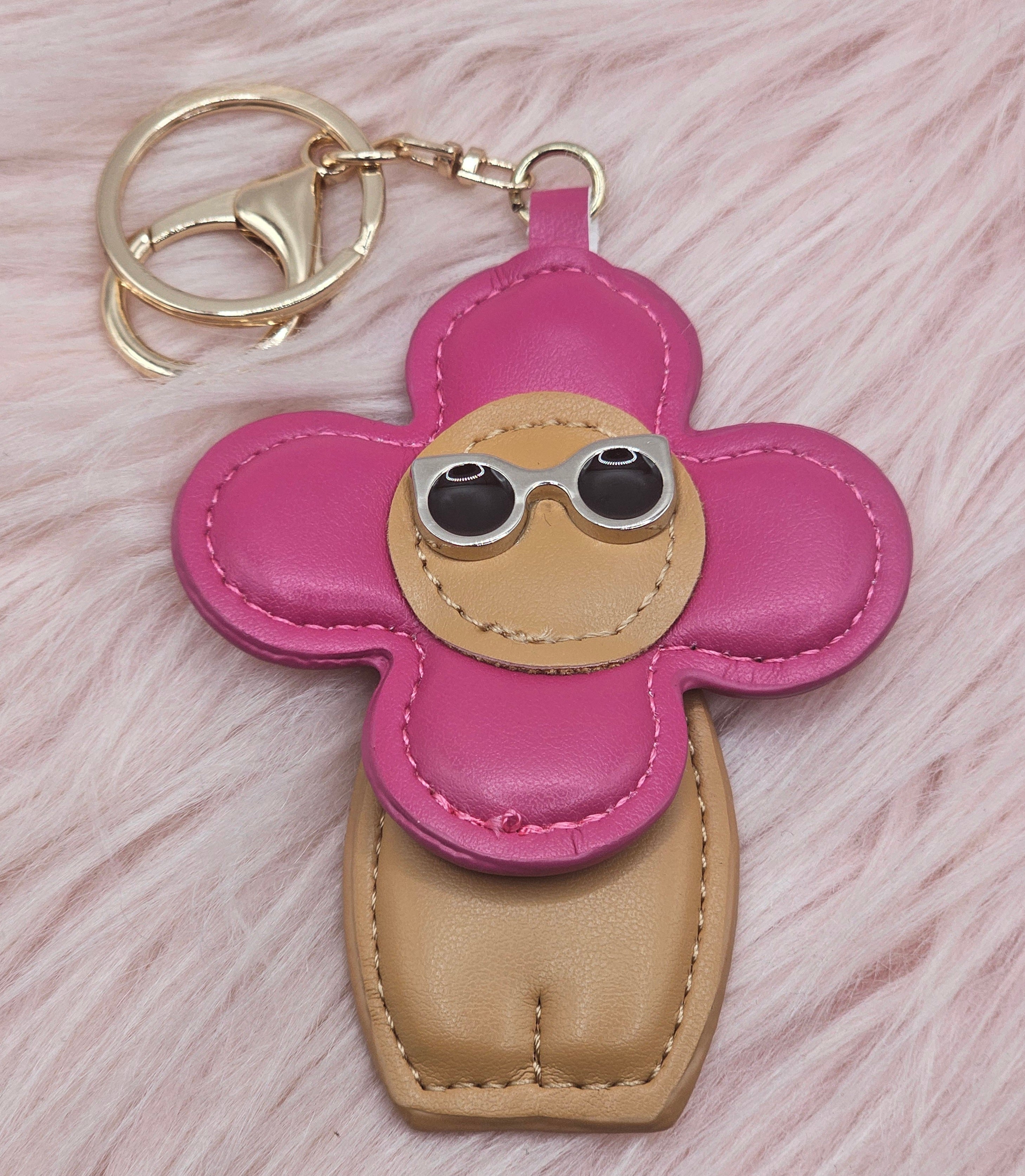 Fuchsia Flower Cutie Keyring Charm