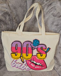 90’s Babe Canvas Tote Bag