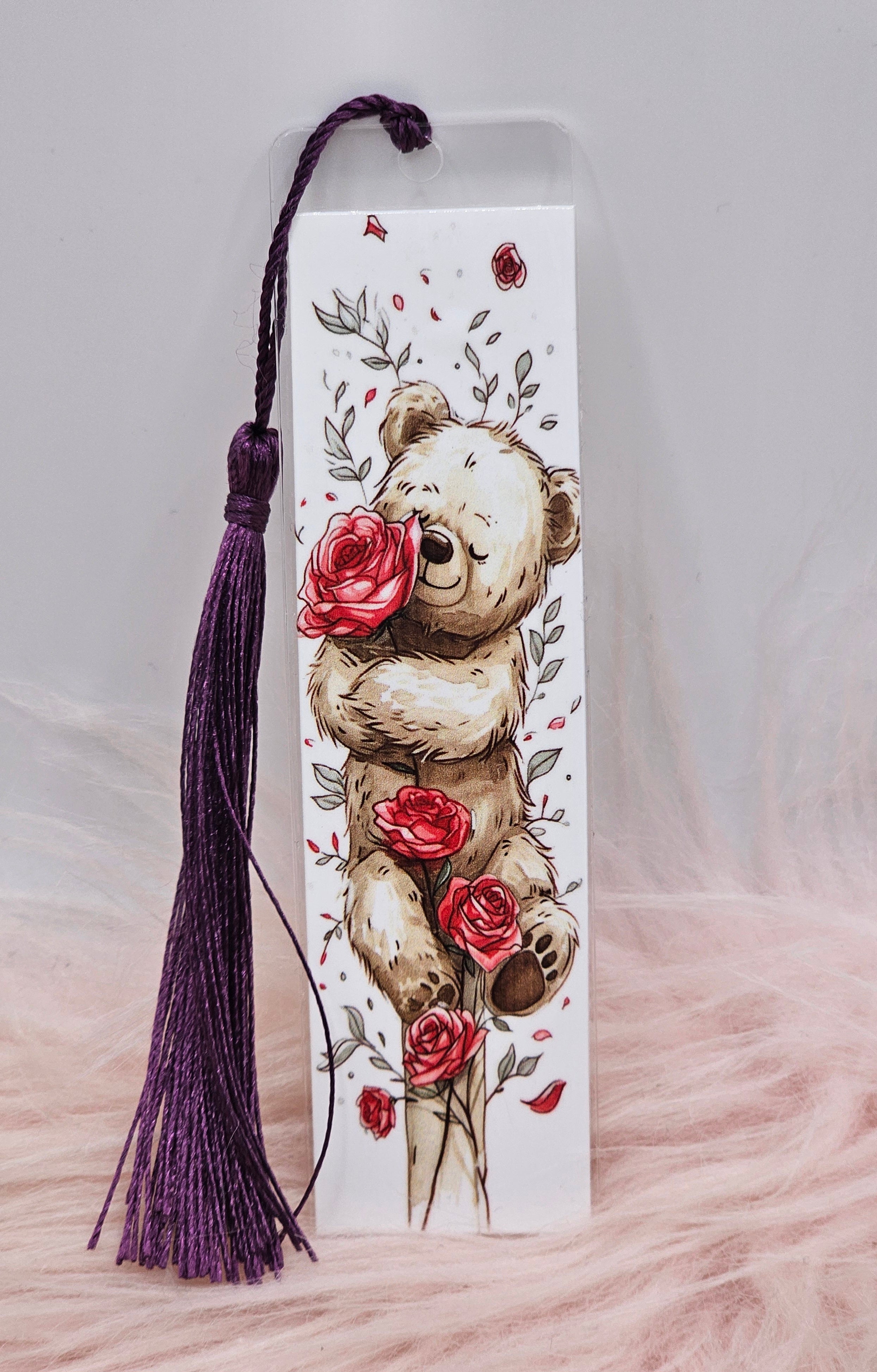 Rose Bear Bookmark