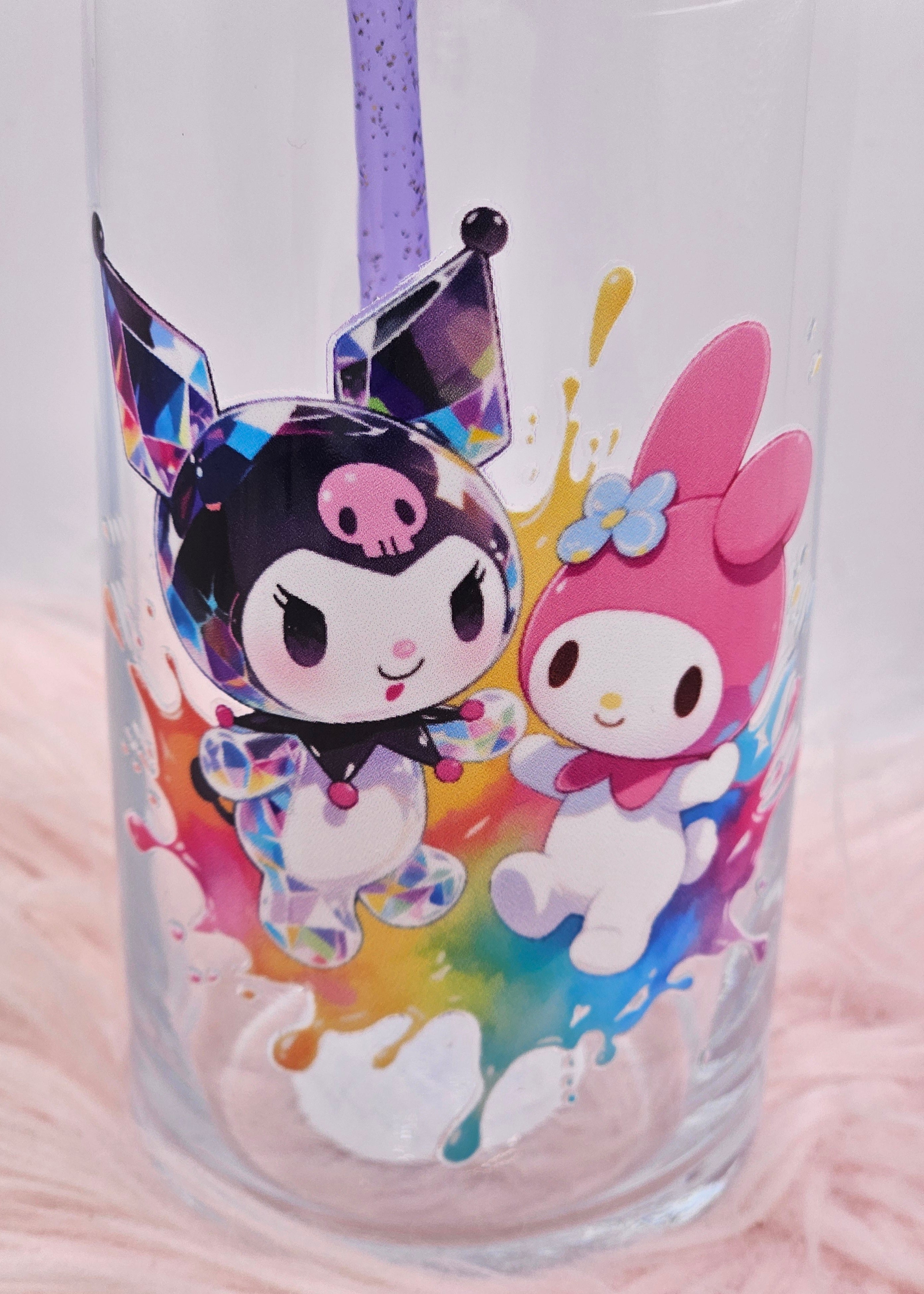Kuromi & My Melody Glass