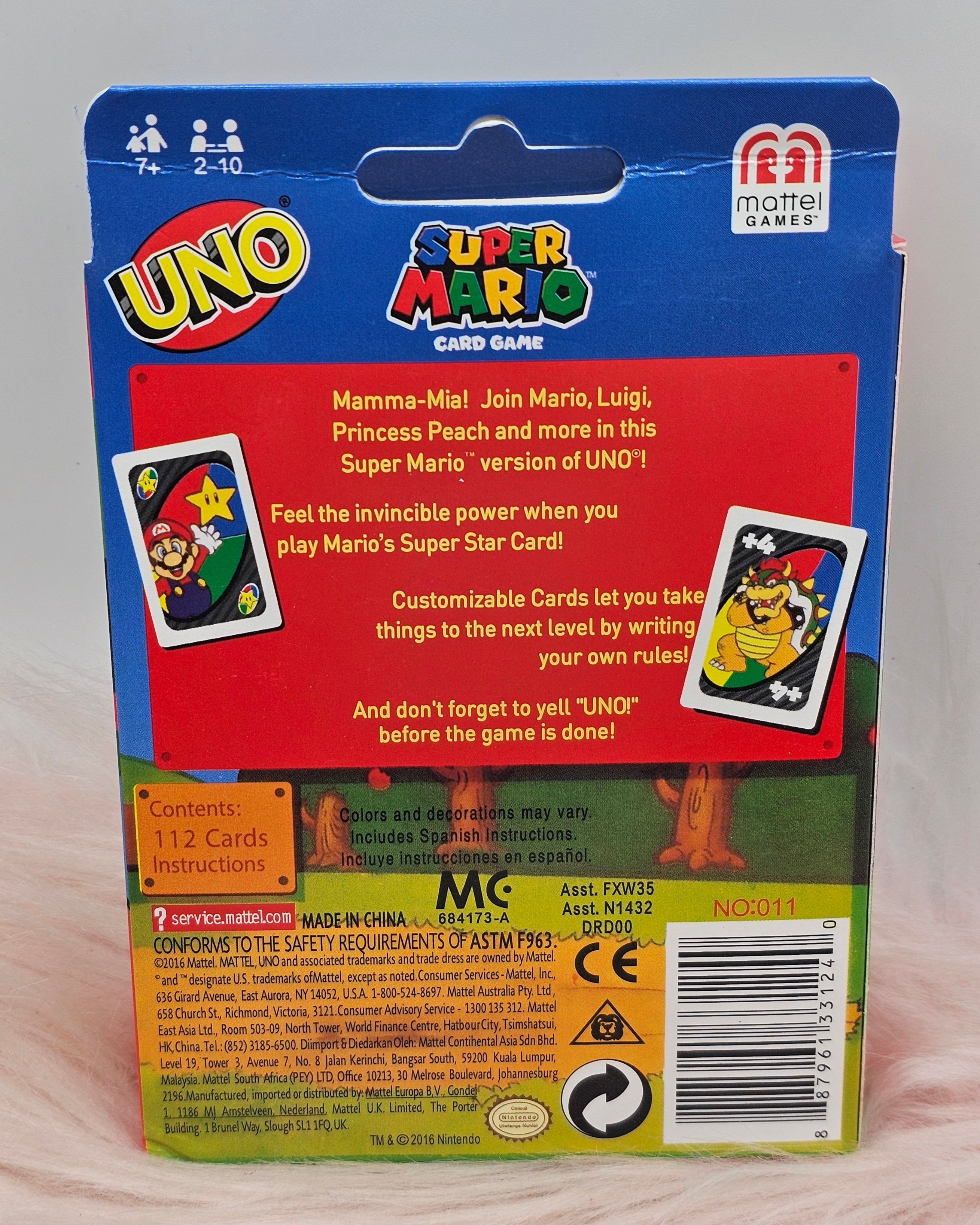 Super Mario Bros UNO Card Game