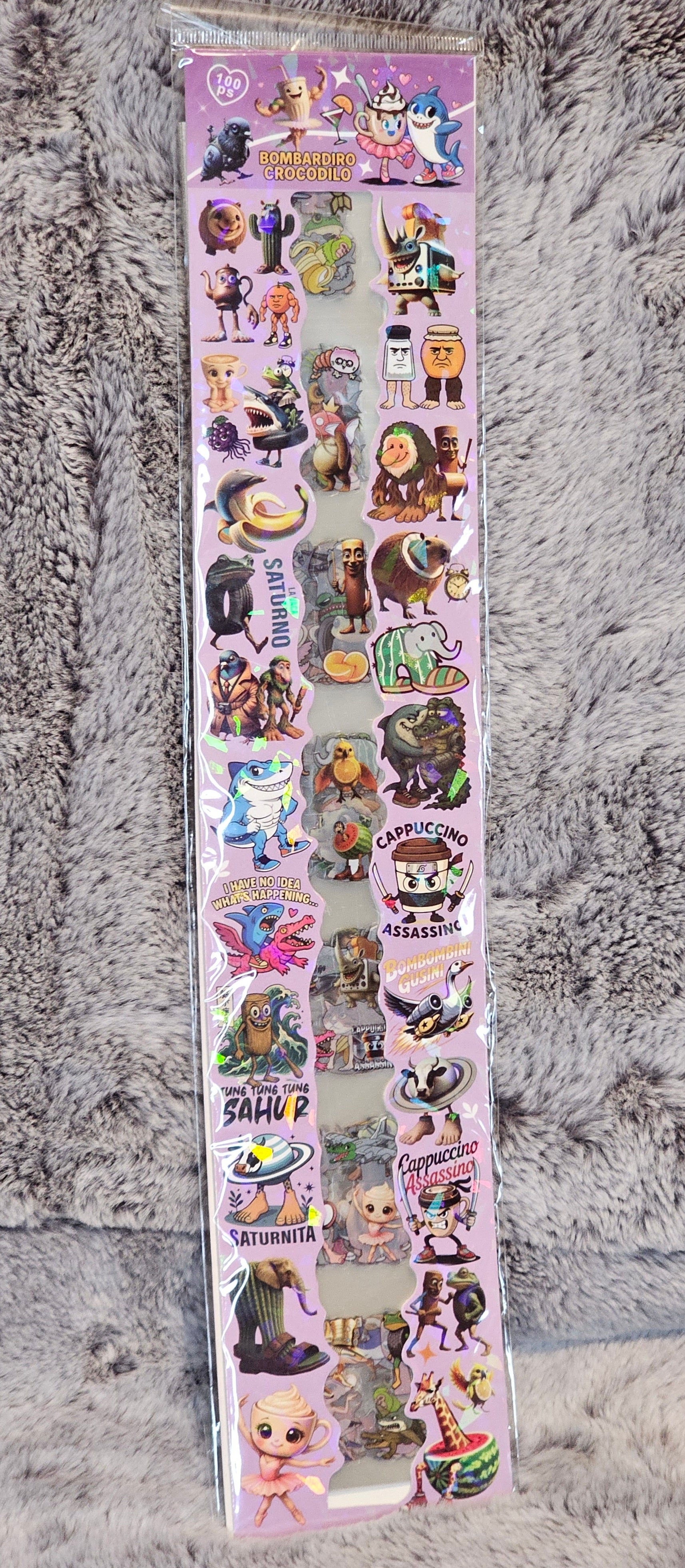 Italian Brainrot 100pc Sticker Set