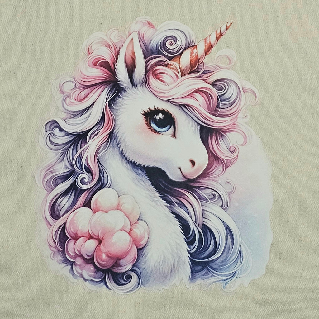 Pastel Unicorn Canvas Tote