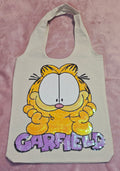 Cheeky Orange Cat Canvas Tote