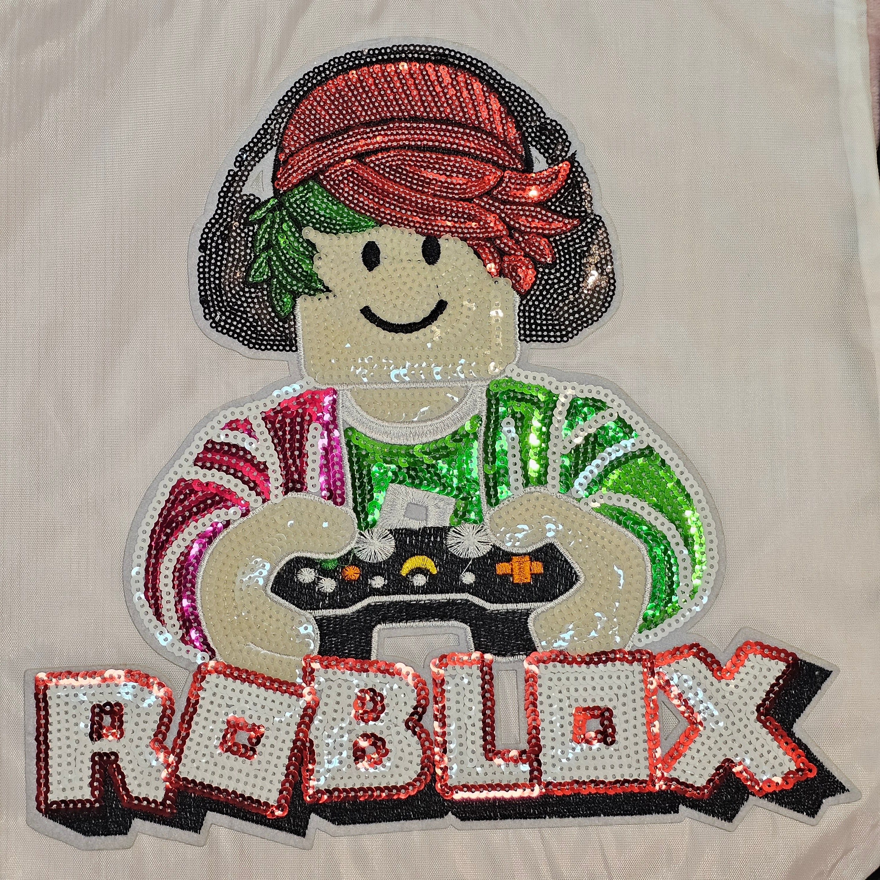 Blox Character Sequin Drawstring Bag