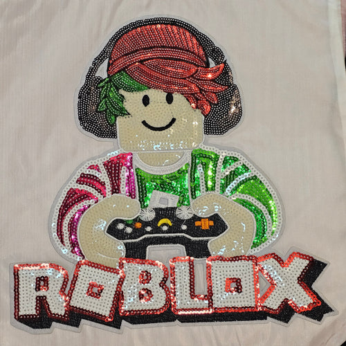 Blox Character Sequin Drawstring Bag