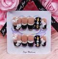 Midnight Bloom 10pc Press-On Nail Set - Medium