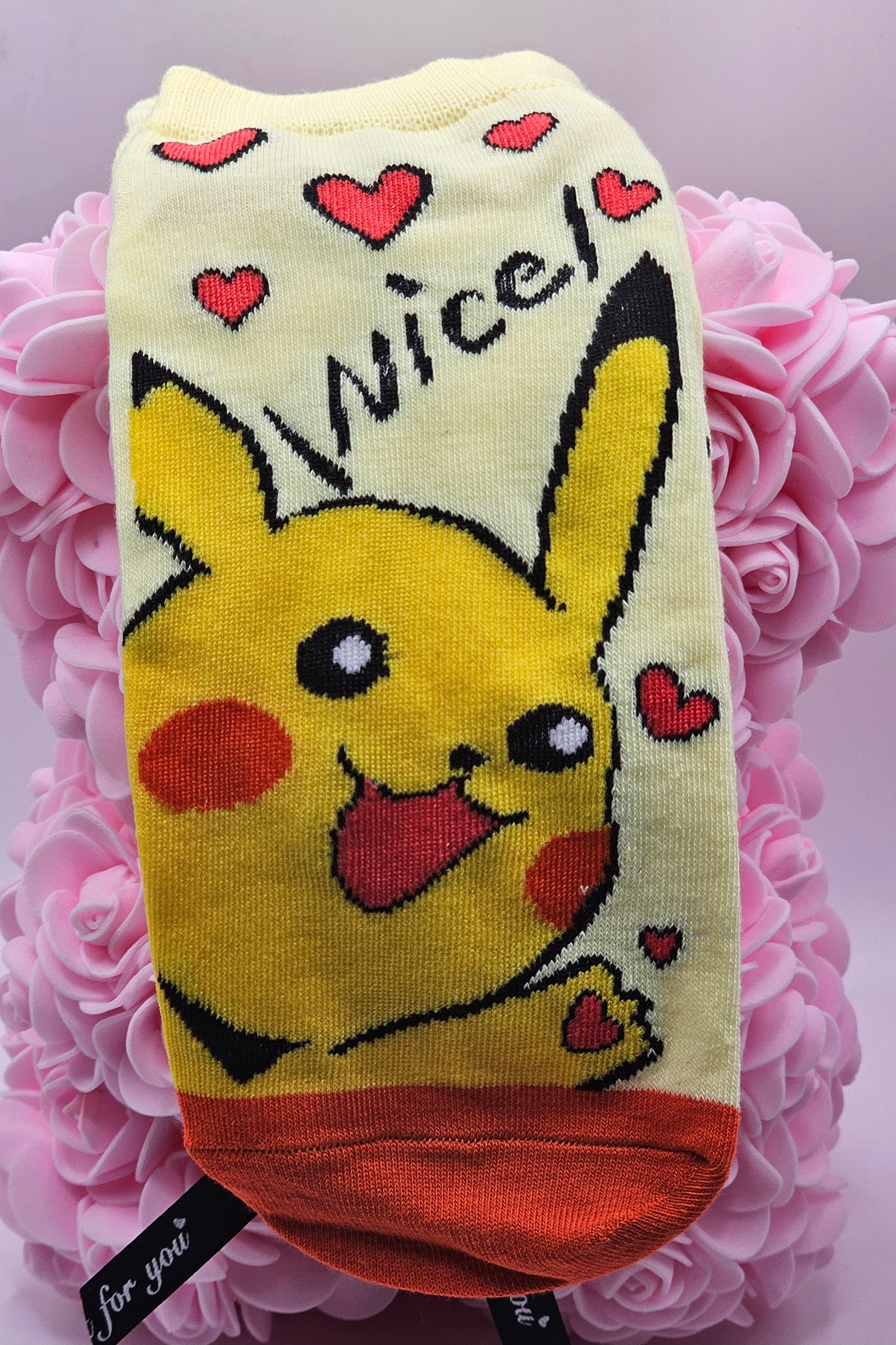 Pikachu “Nice!” Ankle Socks