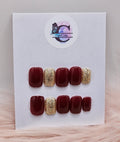 Ruby Sparkle 24pc Press On Nail Set