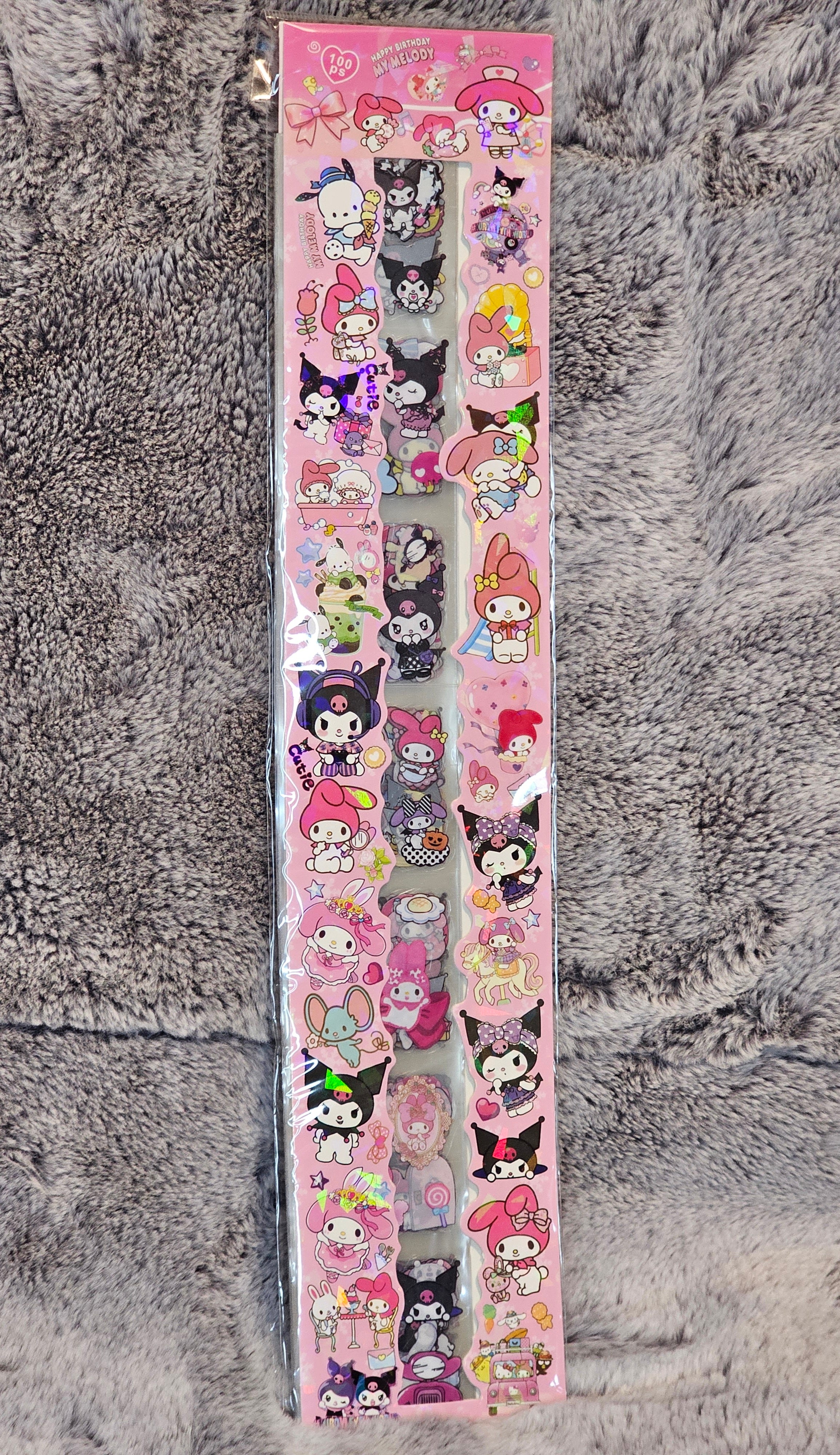 My Melody & Kuromi 100pc Style Sticker Set