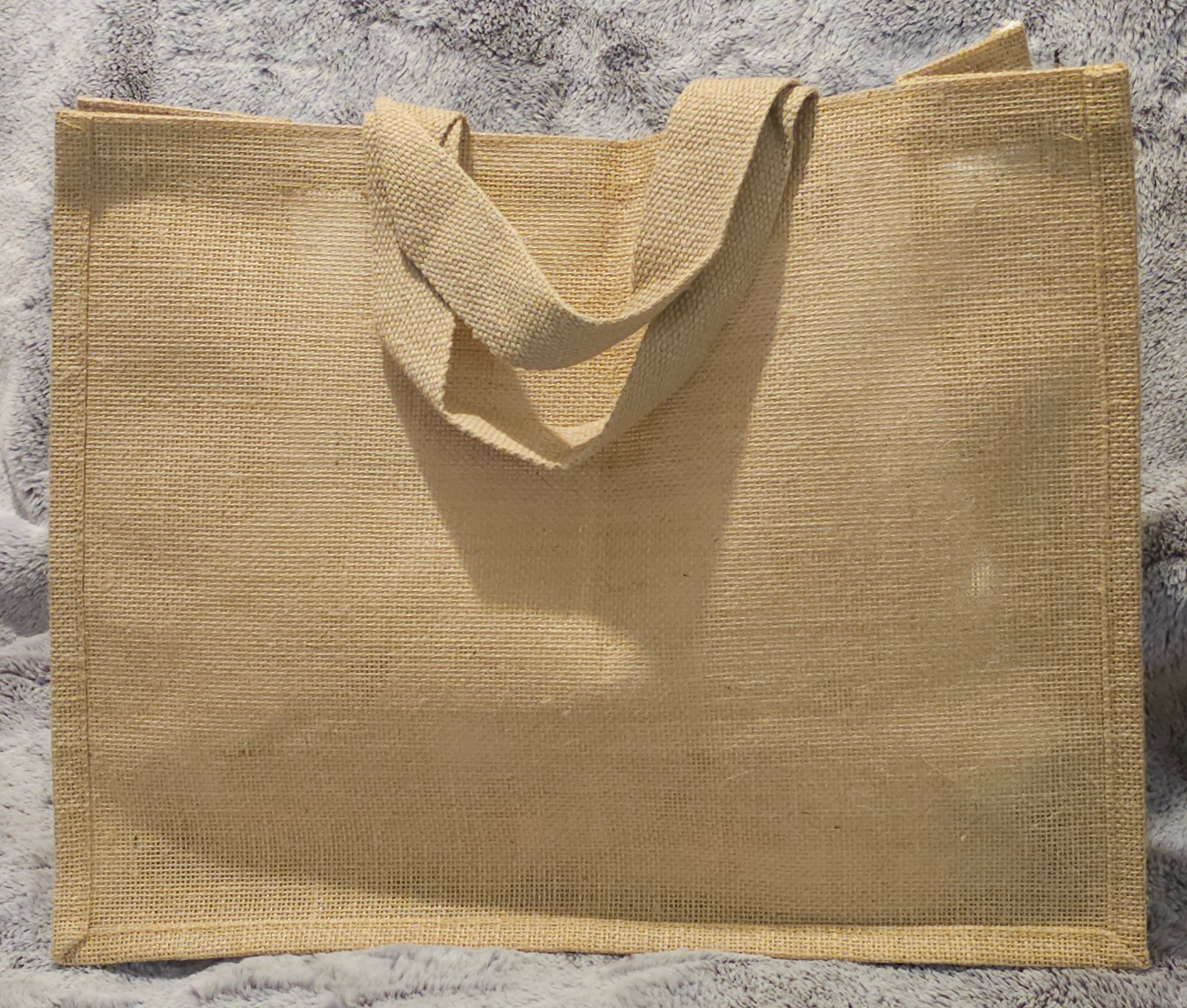 Butterfly Jute Tote Shopper