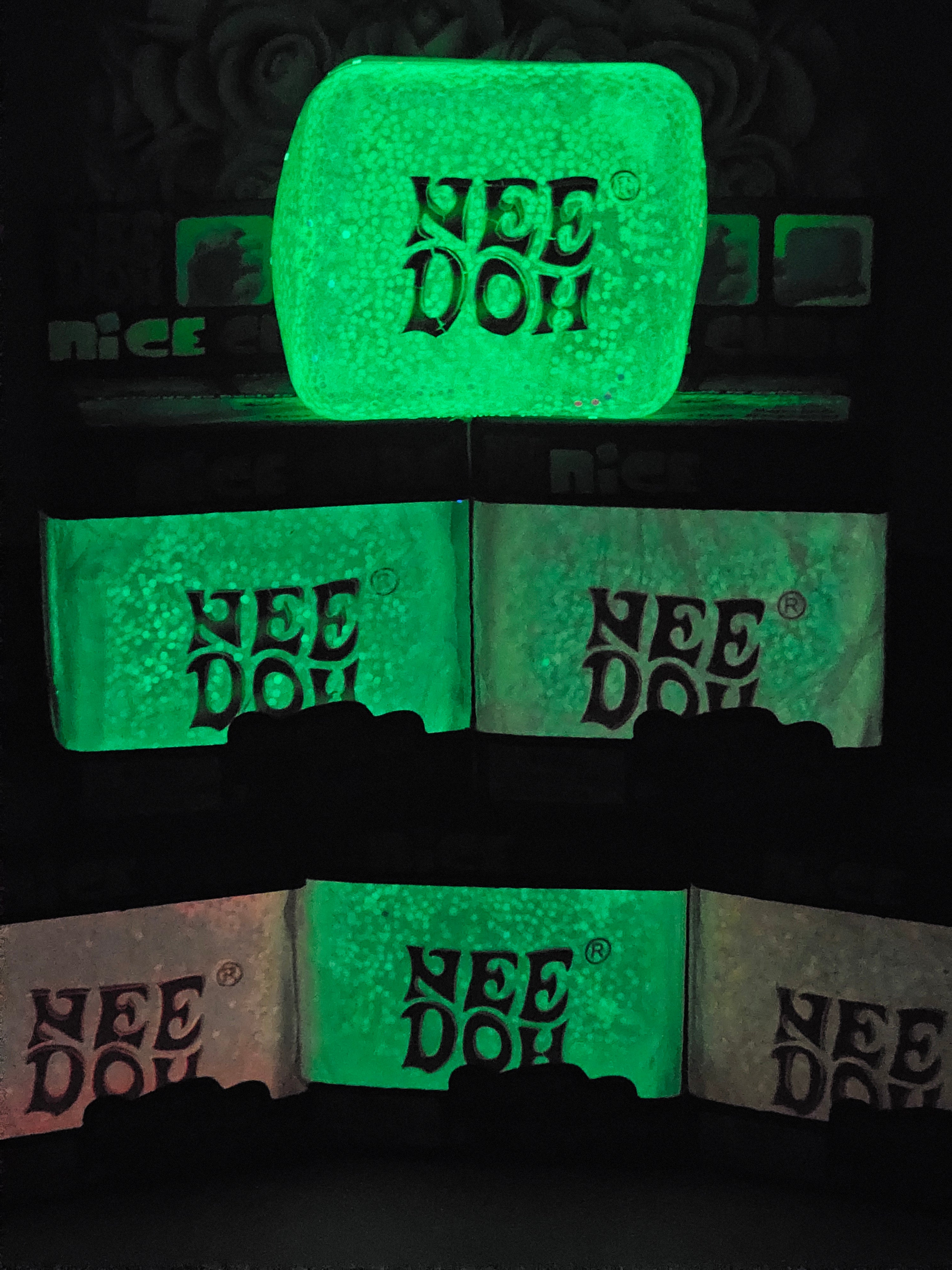Glow in the Dark Squishy Cube - Random Colour