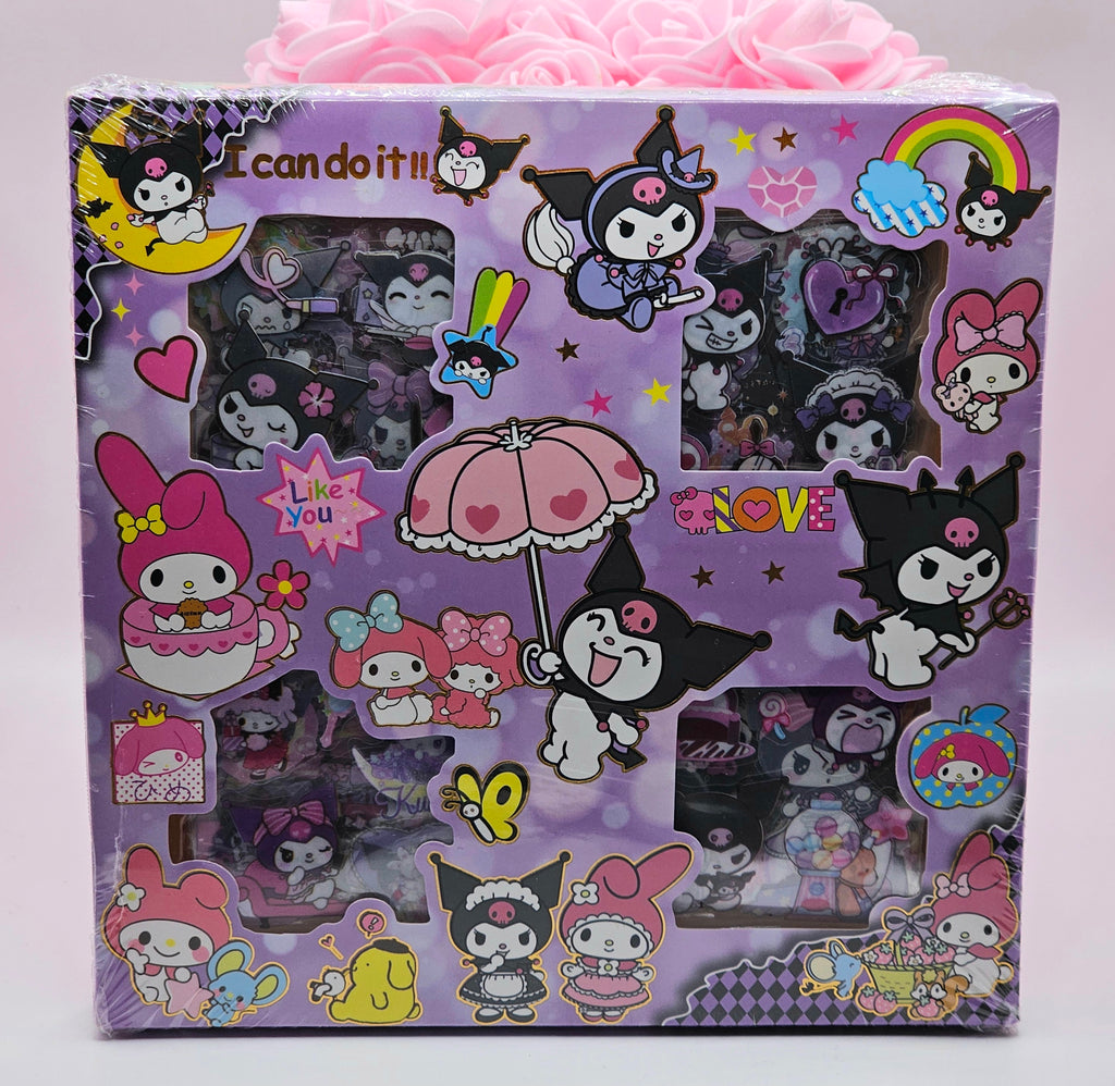 100pc Kawaii Character Sticker Set