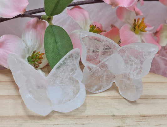 Clear Quartz Butterfly