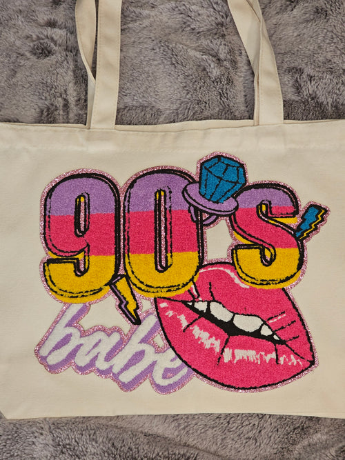 90’s Babe Canvas Tote Bag