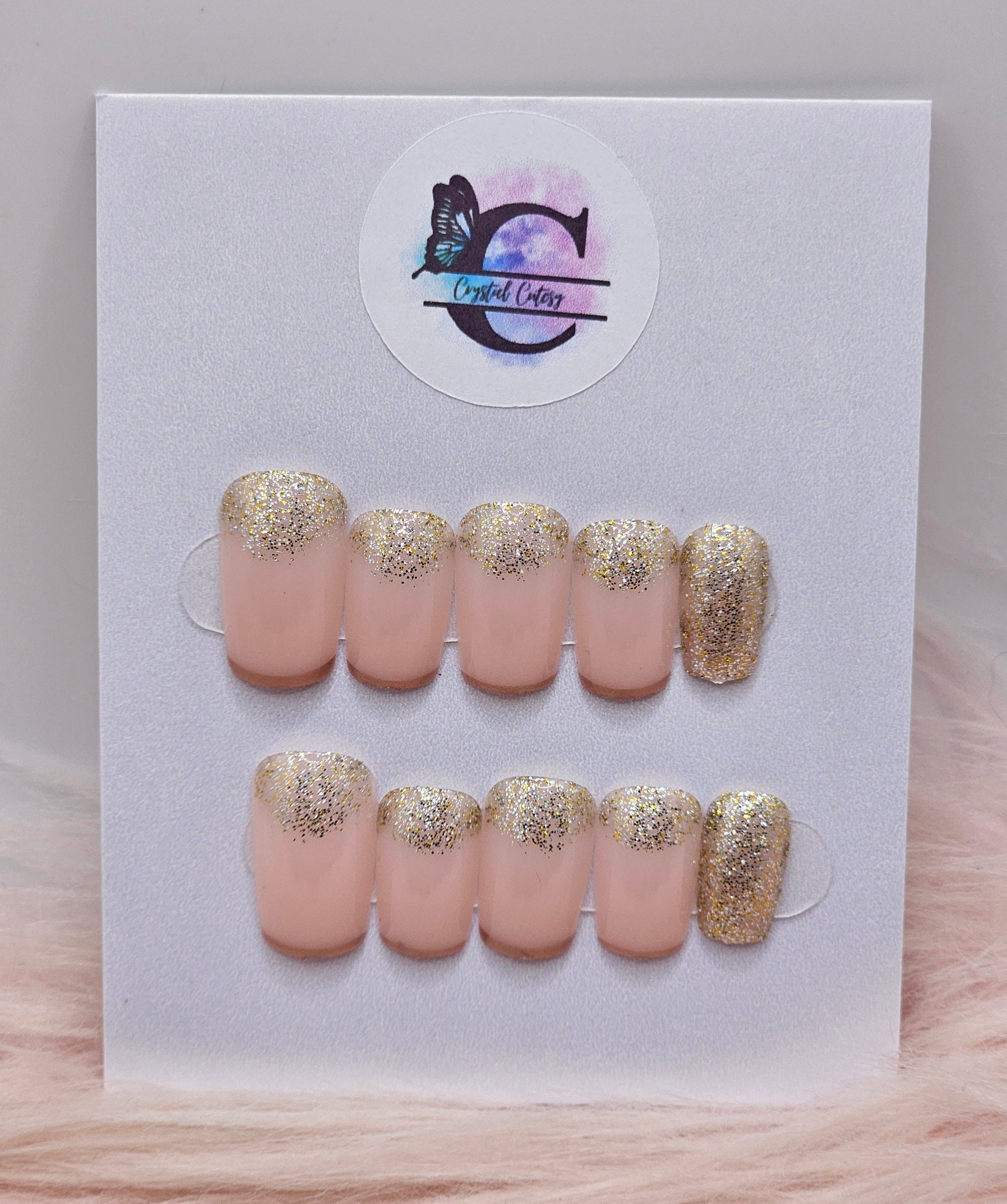 Golden Blush 24pc Press On Nail Set