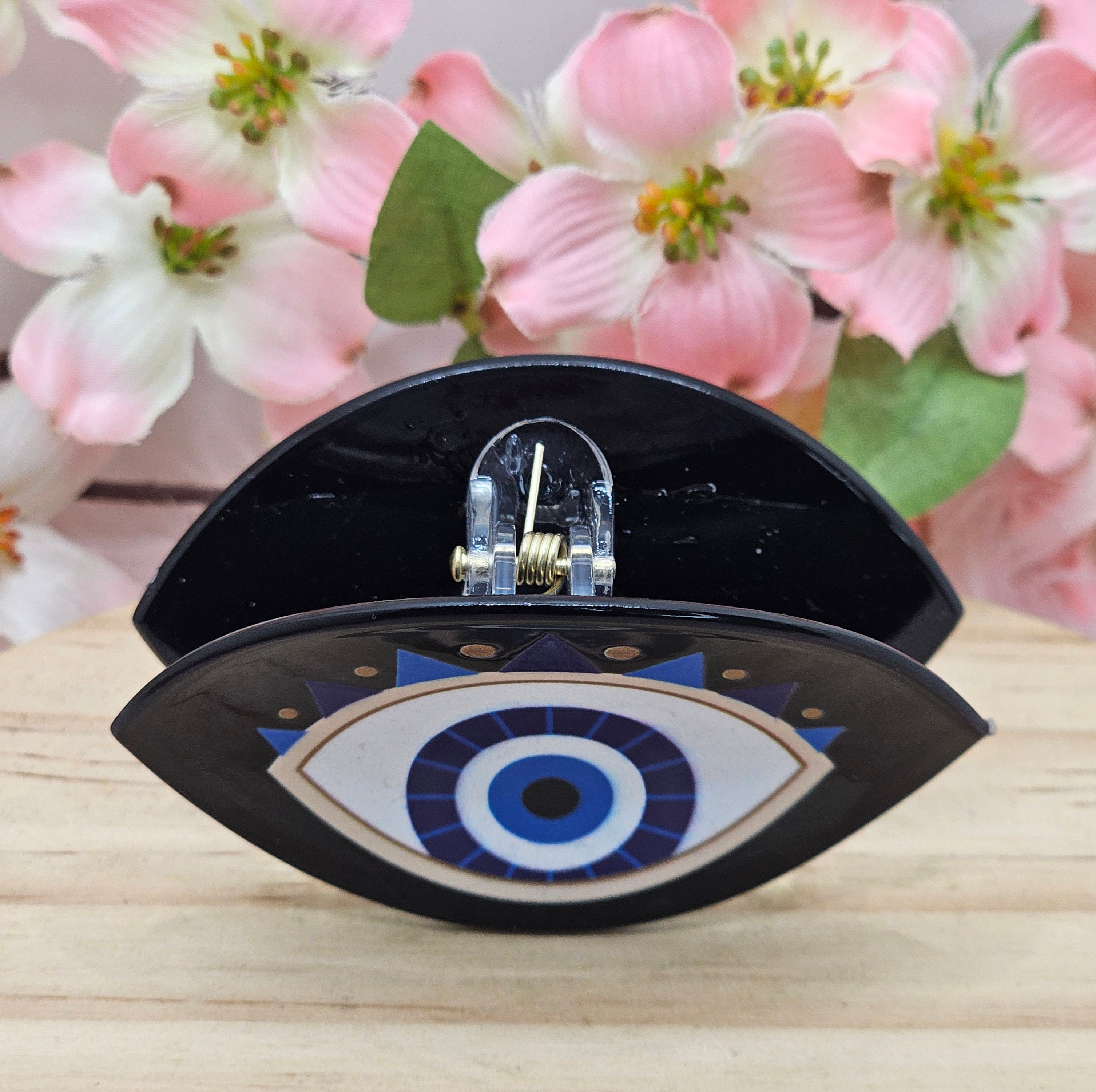 Evil Eye Hair Claw Clip