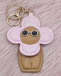 Pink Flower Cutie Keyring Charm