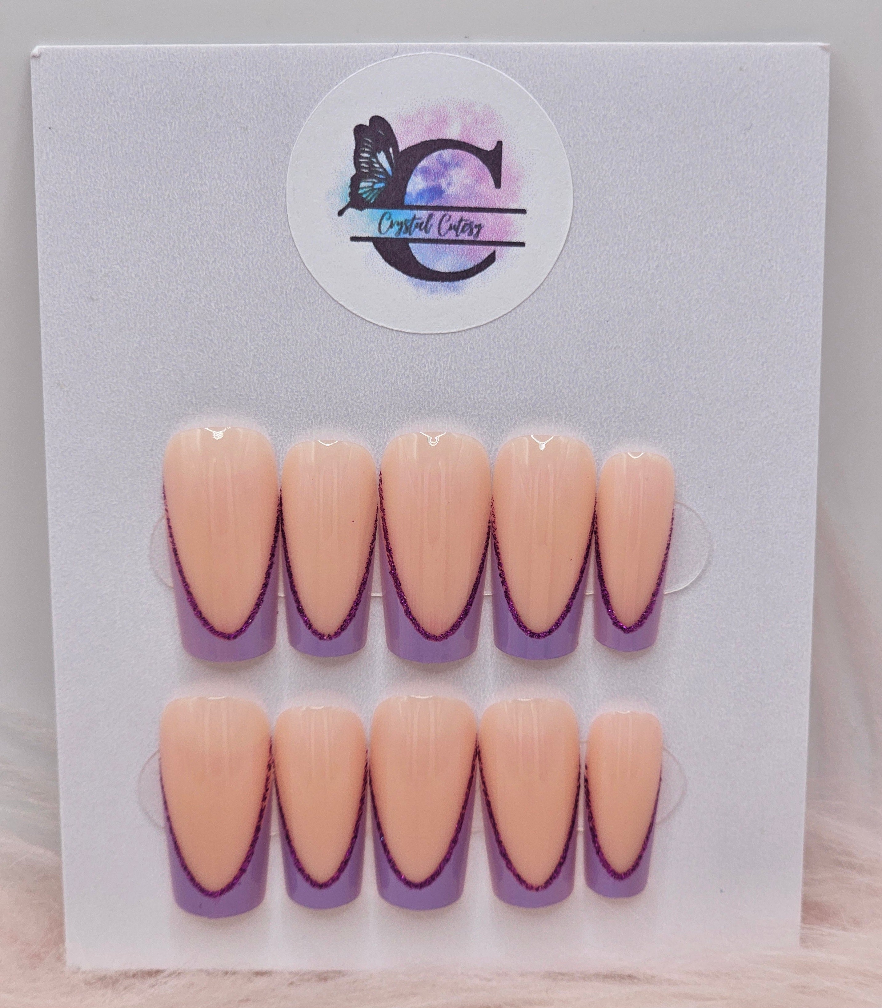 Lavender Sugar Tips 24pc Press On Nail Set