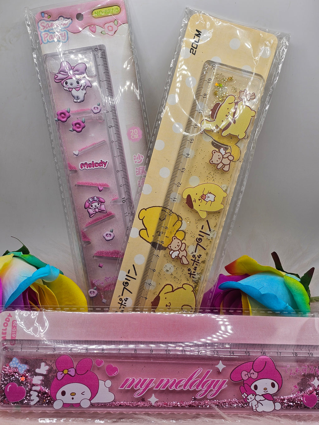 Quicksand Shaker Ruler - My Melody/ Pompompurin