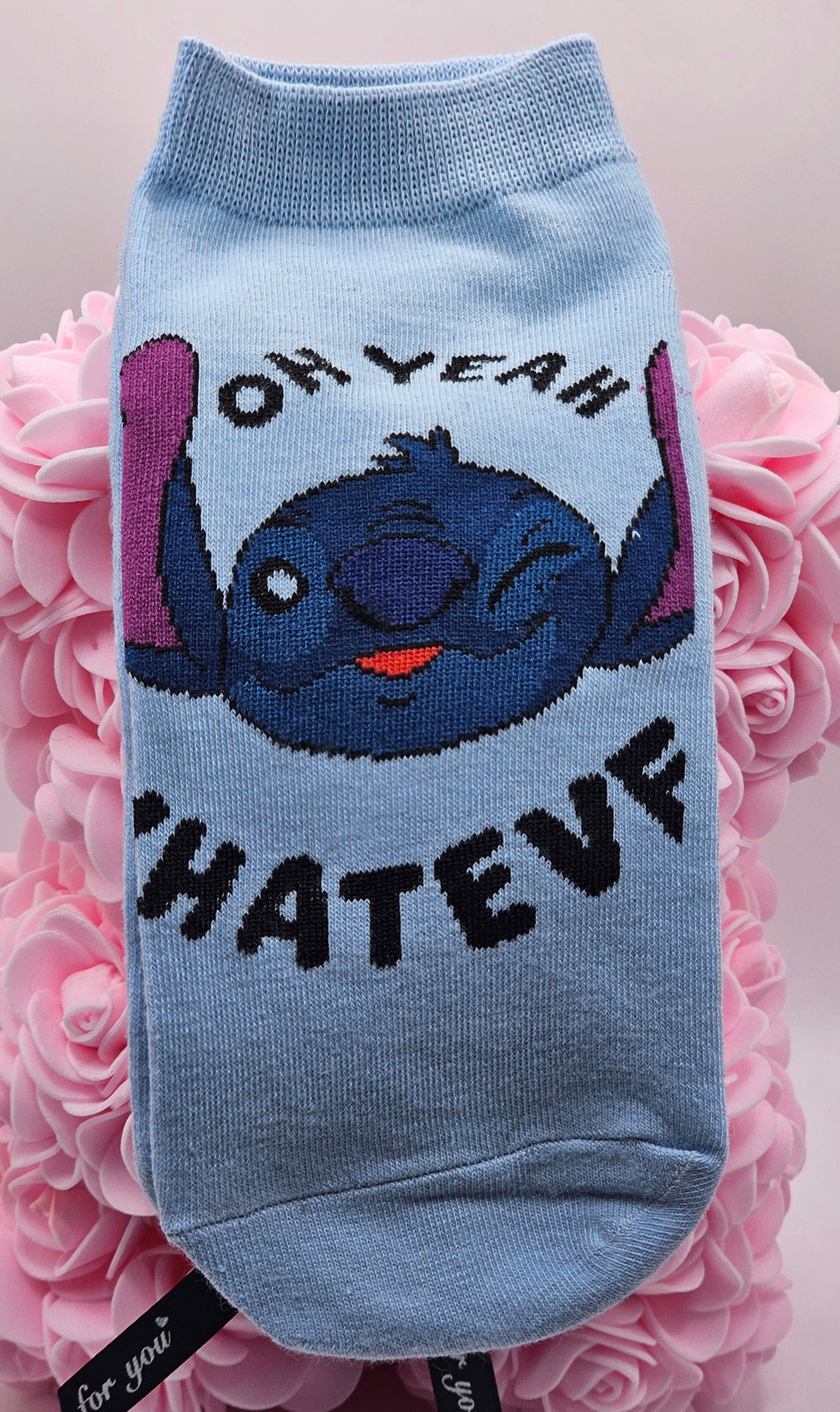 Stitch “Oh Yeah Whatever” Ankle Socks