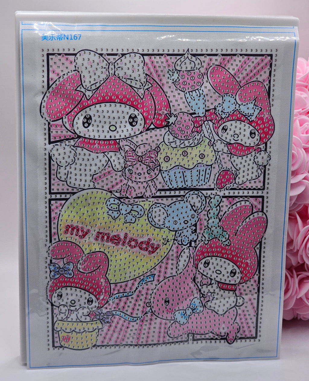 My Melody Diamond Painting Kit with Frame – 15 x 20cm