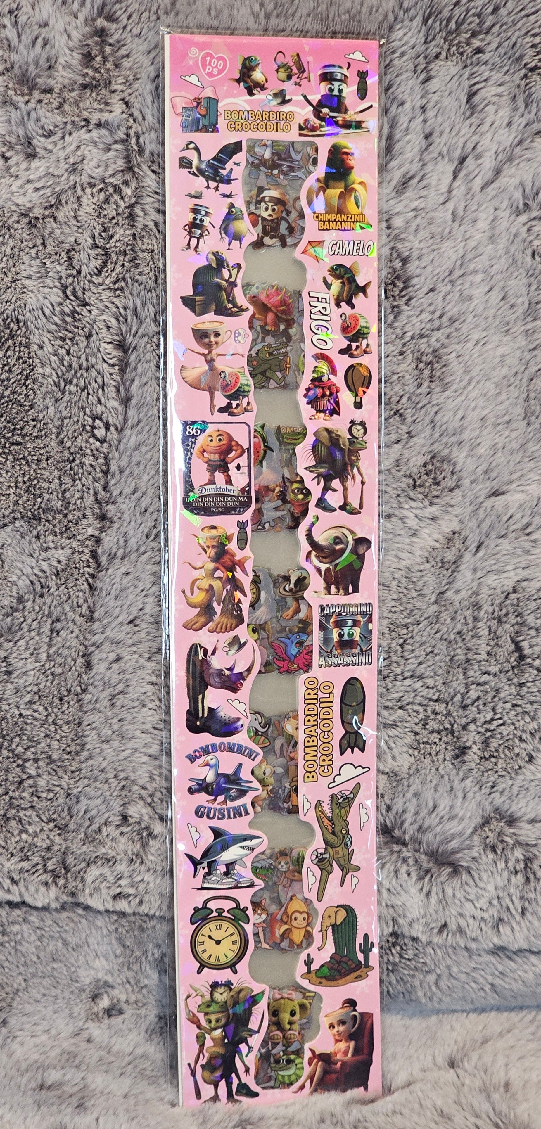 Italian Brainrot 100pc Sticker Set