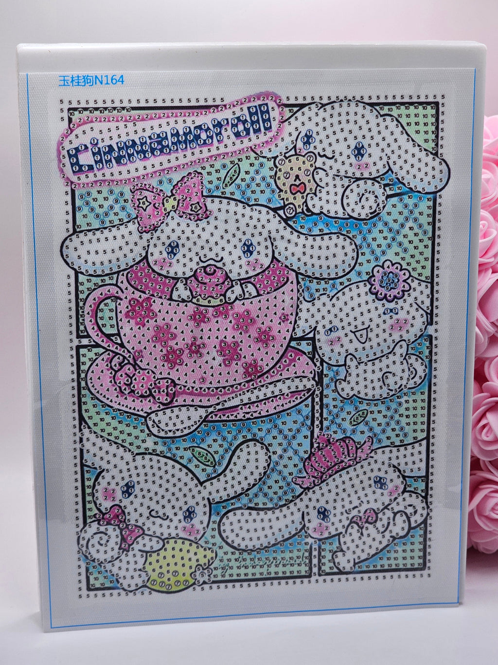 Cinnamoroll Diamond Painting Kit with Frame – 15 x 20cm