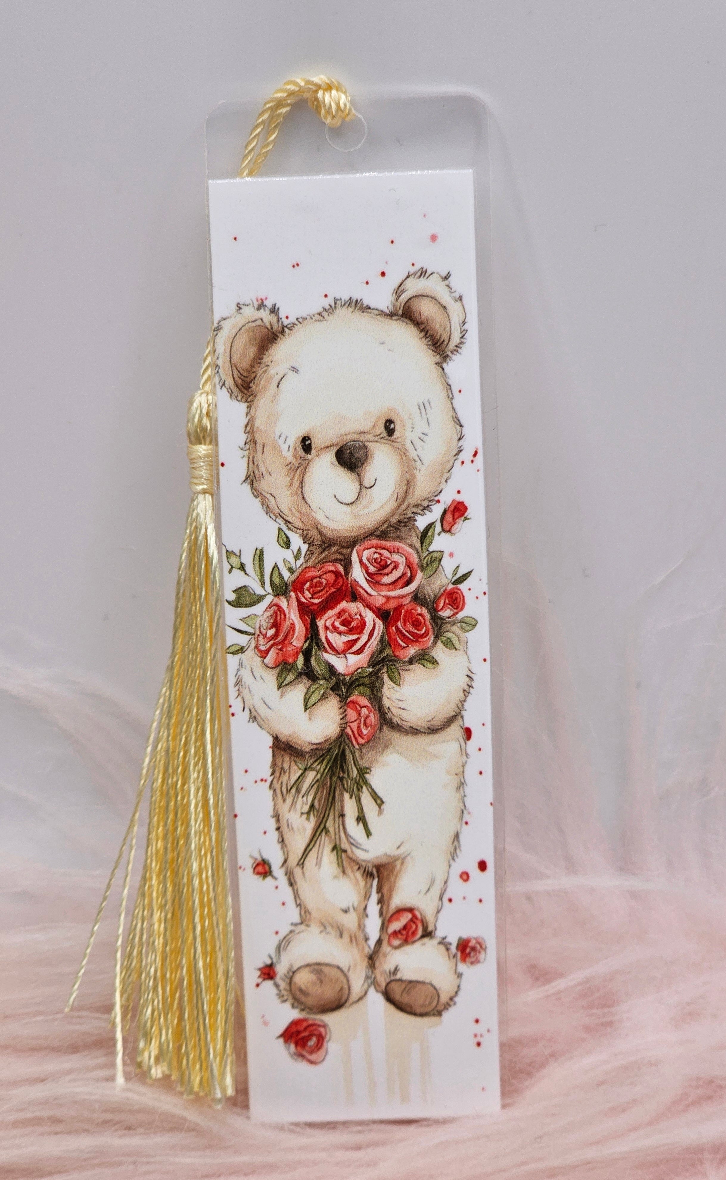 Rose Bear Bookmark
