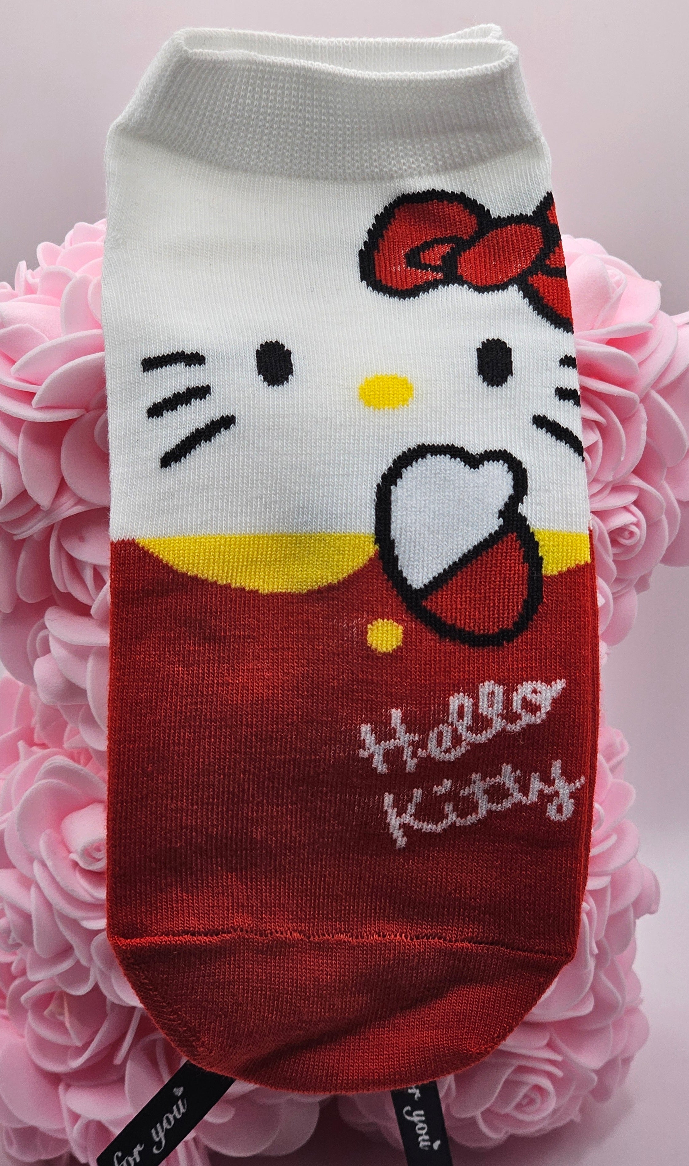 Hello Kitty Face Ankle Socks