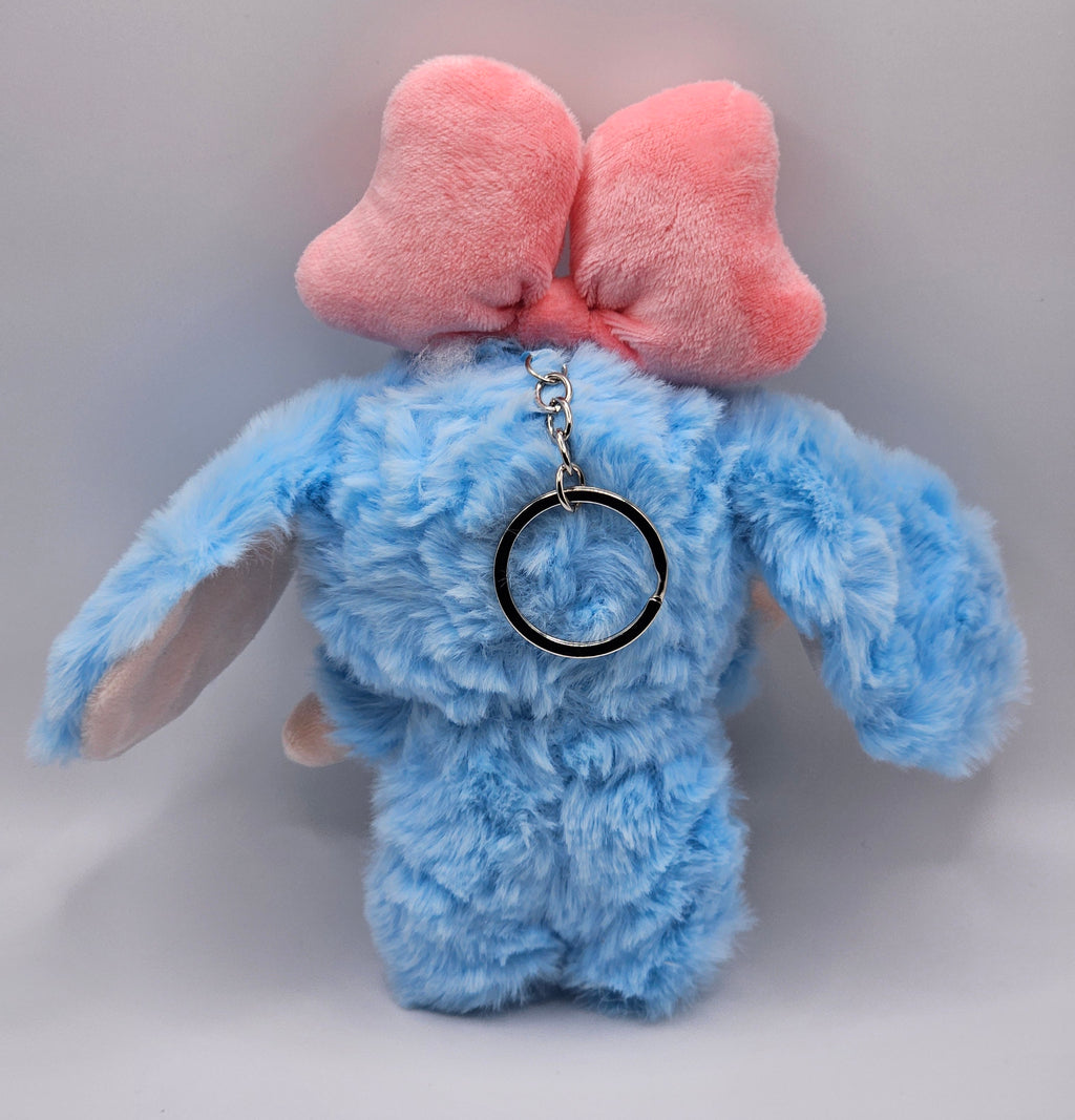 Baby Three Bunny Plush Keyring