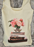Parisian Bloom Canvas Tote Bag