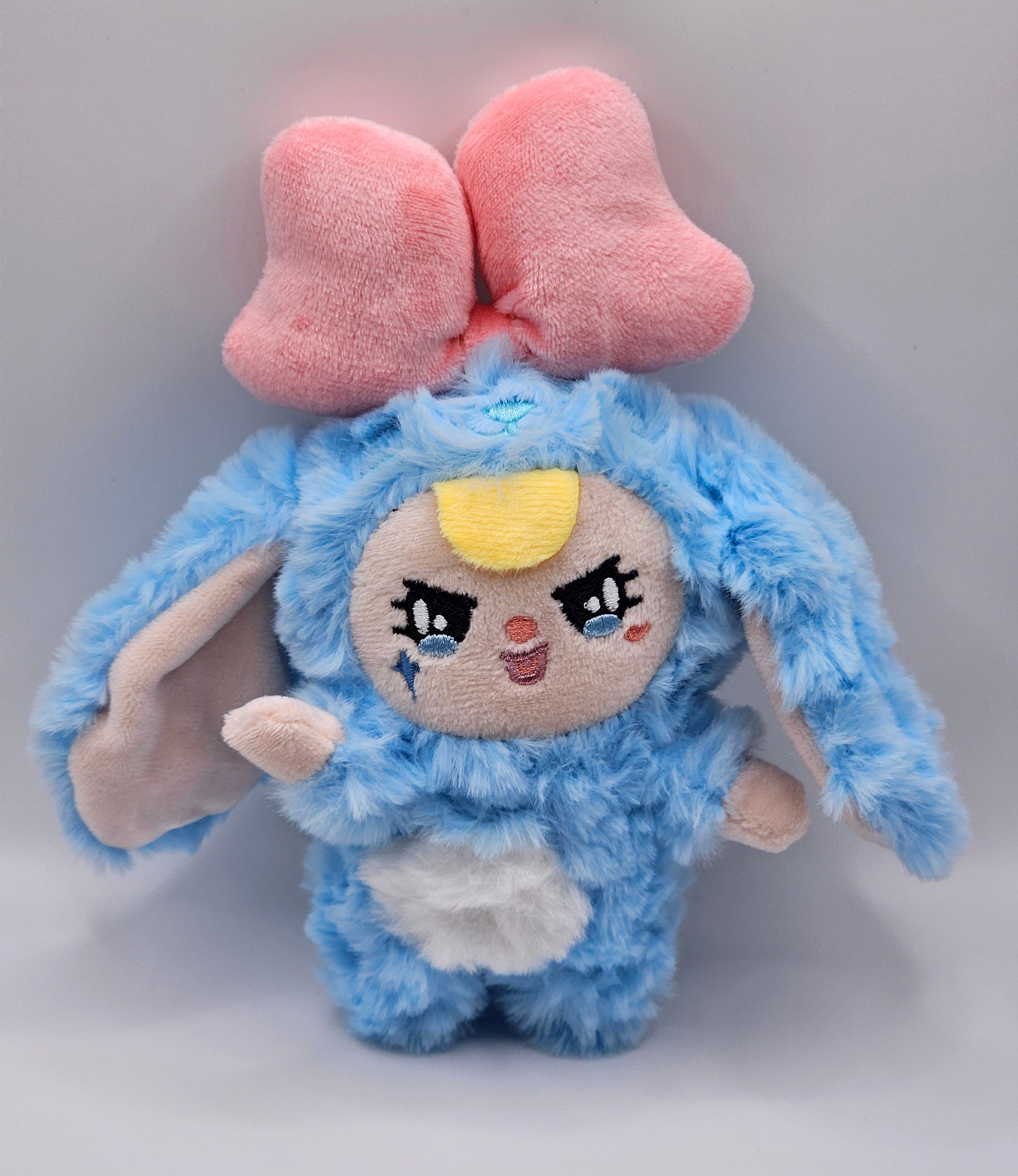 Baby Three Bunny Plush Keyring
