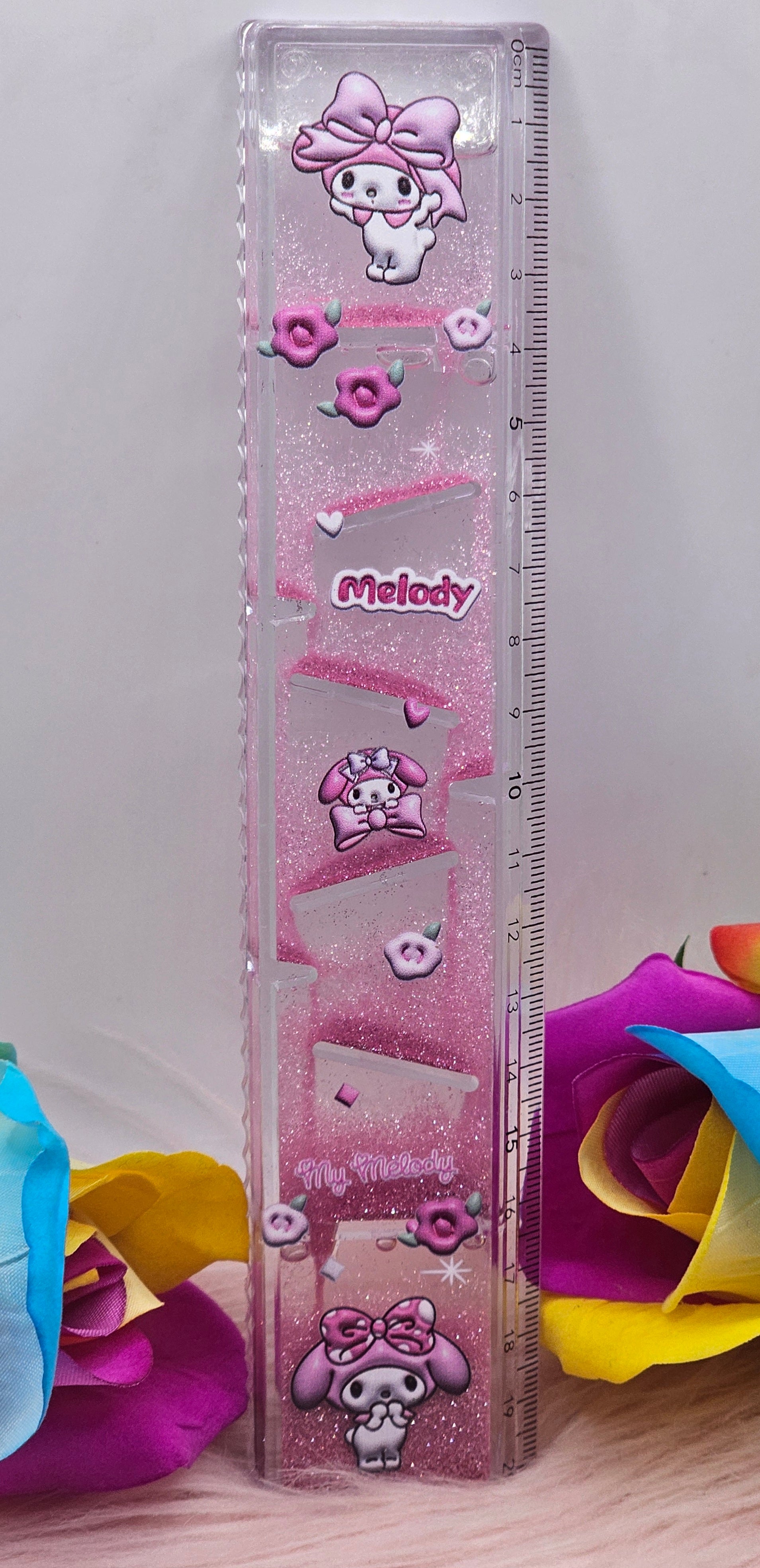 Quicksand Shaker Ruler - My Melody/ Pompompurin