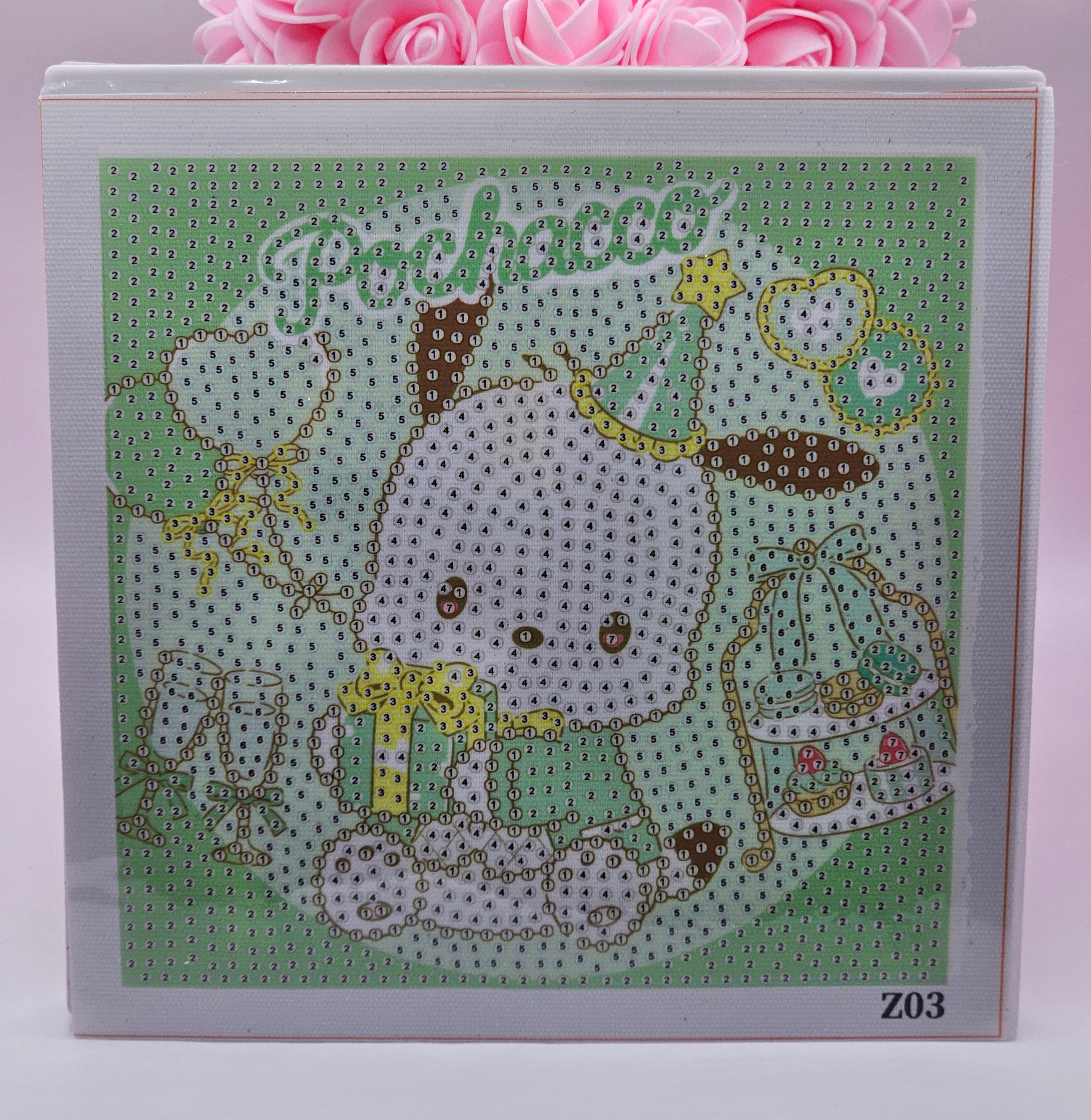 Pochacco Celebration Diamond Painting Kit (15x15cm)