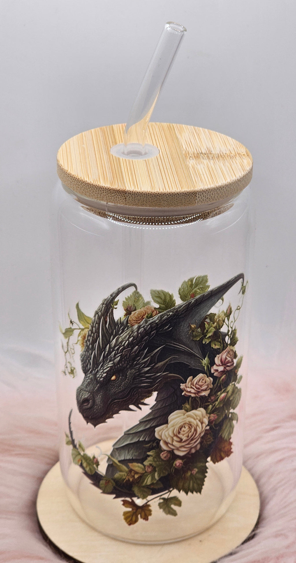Rose Dragon Can Glass