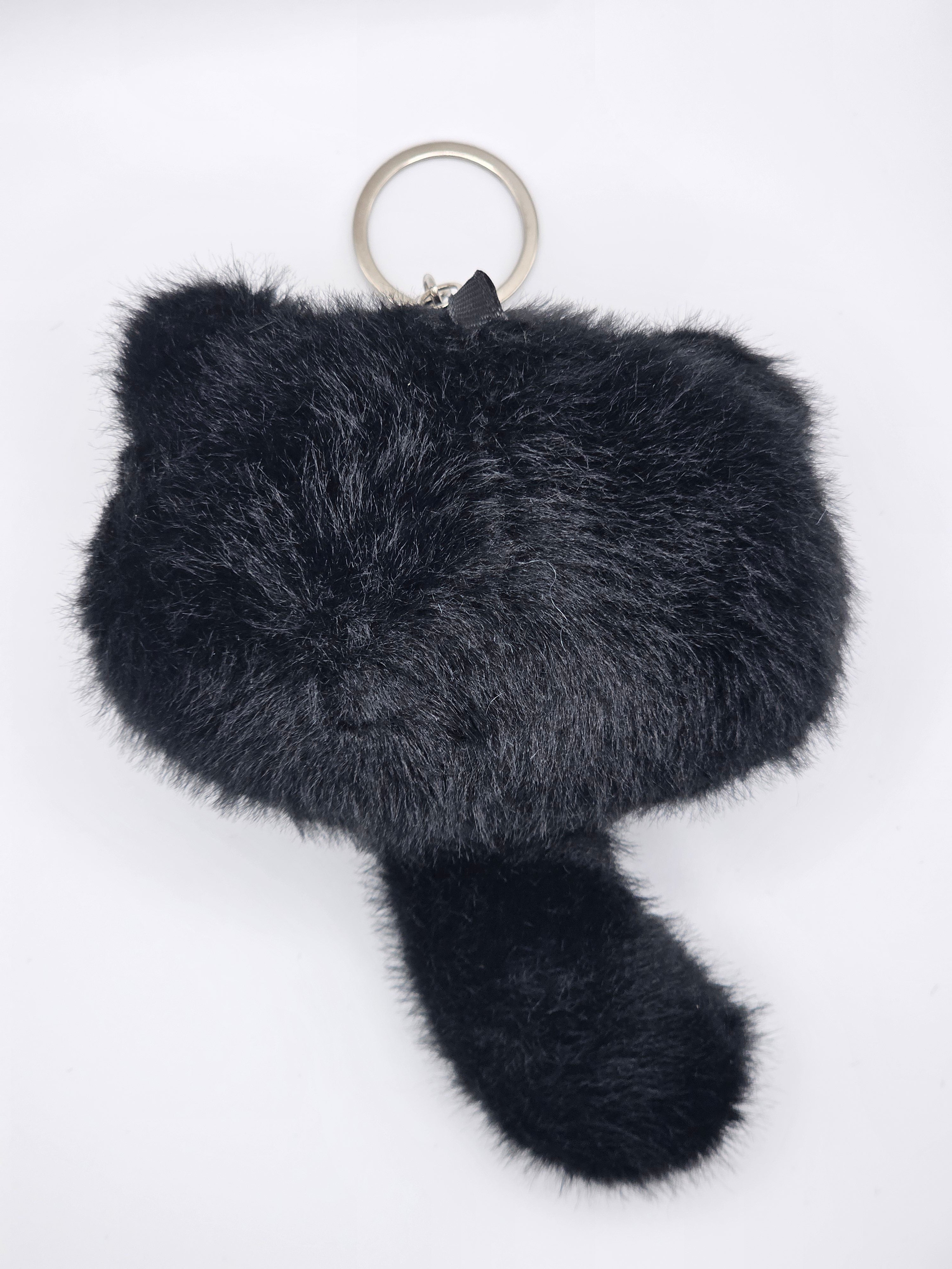 Baby Three Fortune Cat Style Plush Keyring