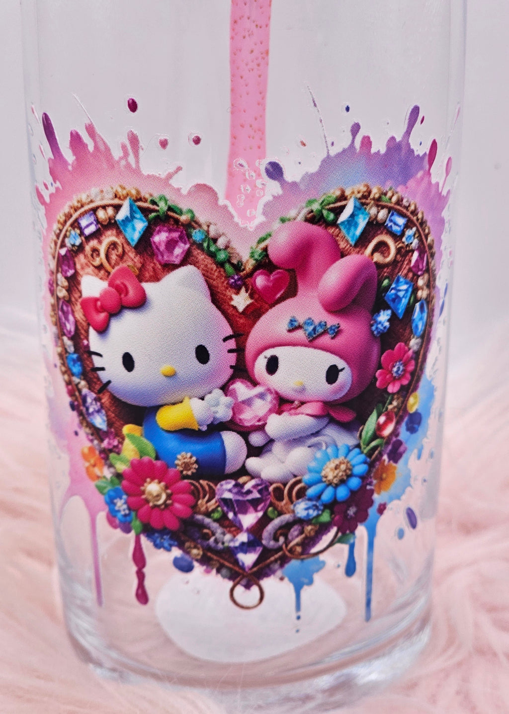 Hello Kitty & My Melody Glass