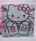 Hello Kitty Prosperity Wishes Diamond Painting Kit - 20x20cm Canvas