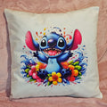 Tropical Blue Alien Cushion Cover